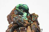 Lustrous, Iridescent Hematite Crystal Cluster - Italy #208729-1